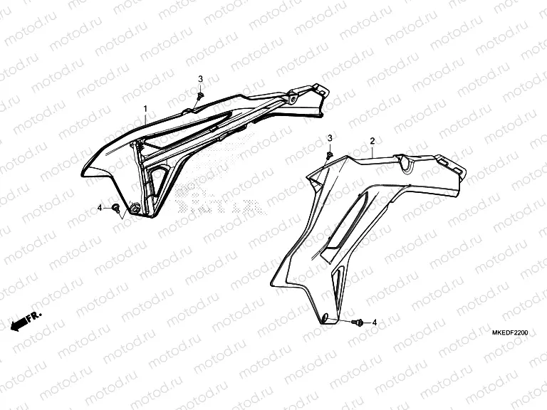 F-22 RADIATOR SHROUD (CRF450R)
