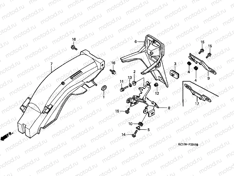 F-22 REAR FENDER