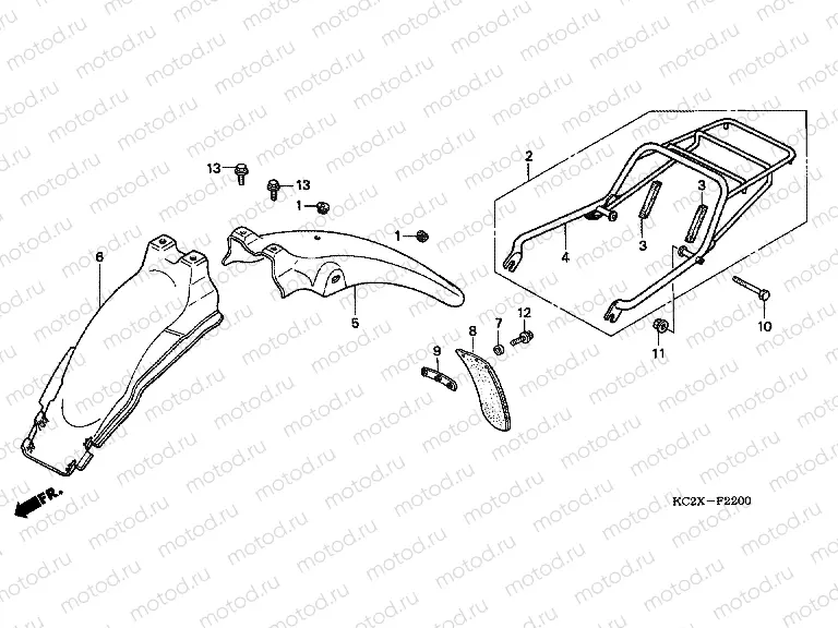 F-22 REAR FENDER