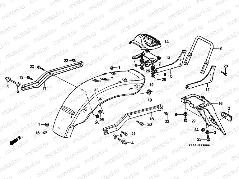 F-22 REAR FENDER