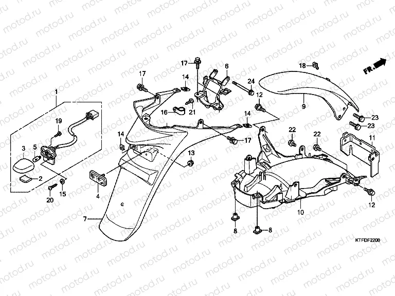 F-22 REAR FENDER
