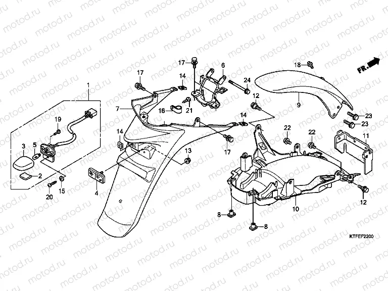 F-22 REAR FENDER