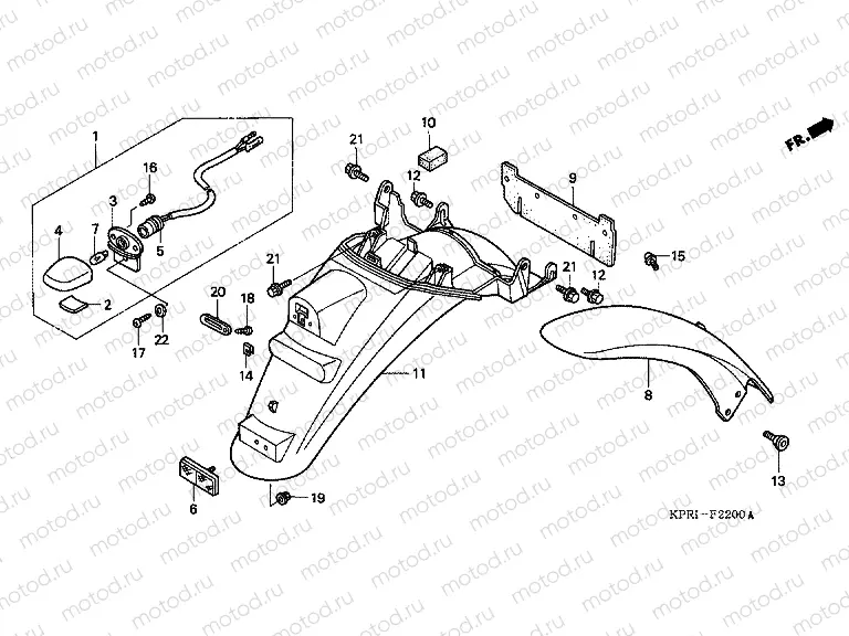 F-22 REAR FENDER