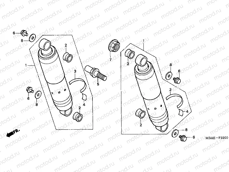 F-22 REAR SHOCK ABSORBER