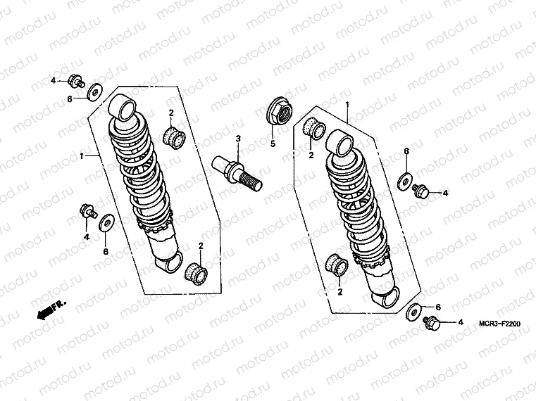 F-22 REAR SHOCK ABSORBER