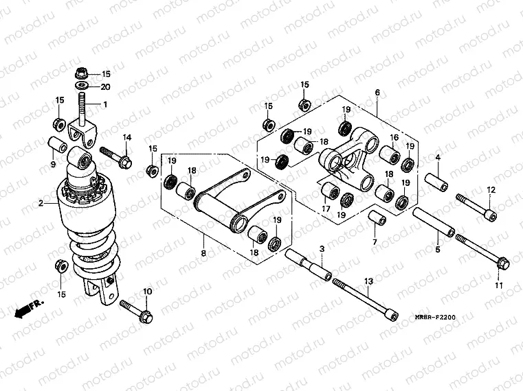F-22 REAR SHOCK ABSORBER