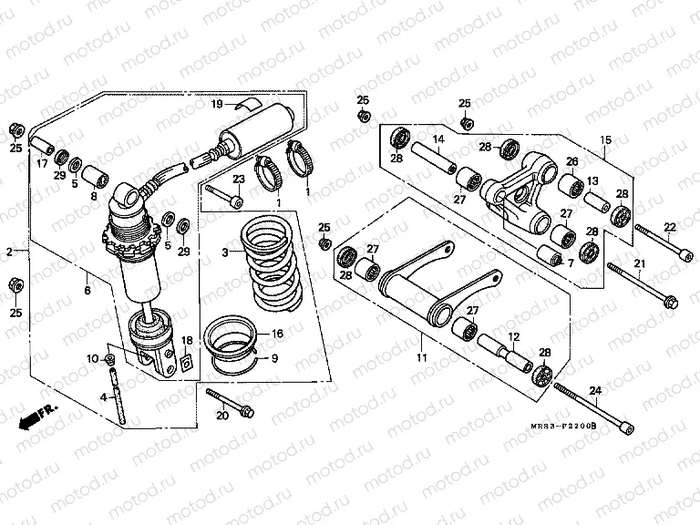 F-22 REAR SHOCK ABSORBER