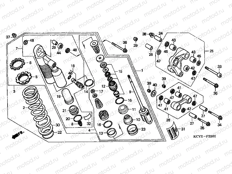 F-22 REAR SHOCK ABSORBER