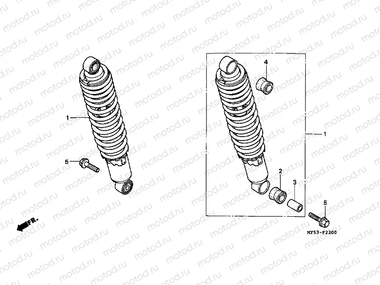F-22 REAR SHOCK ABSORBER