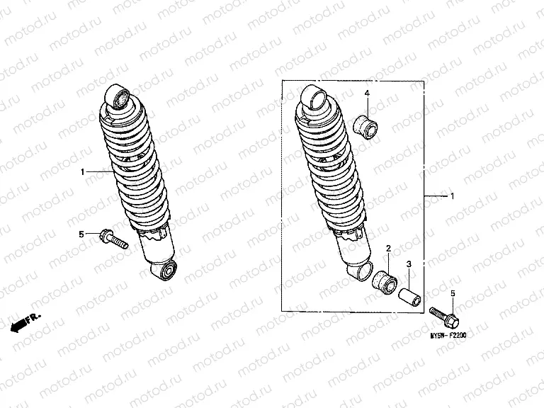 F-22 REAR SHOCK ABSORBER