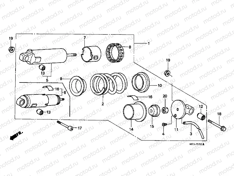 F-22 REAR SHOCK ABSORBER