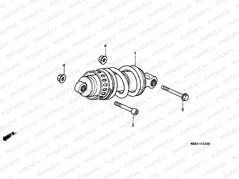 F-22 REAR SHOCK ABSORBER
