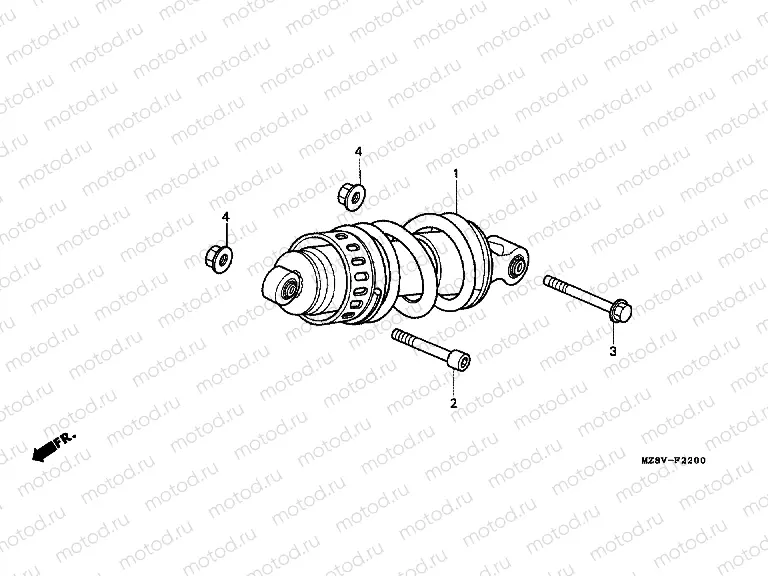 F-22 REAR SHOCK ABSORBER