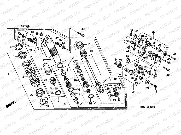 F-22 REAR SHOCK ABSORBER