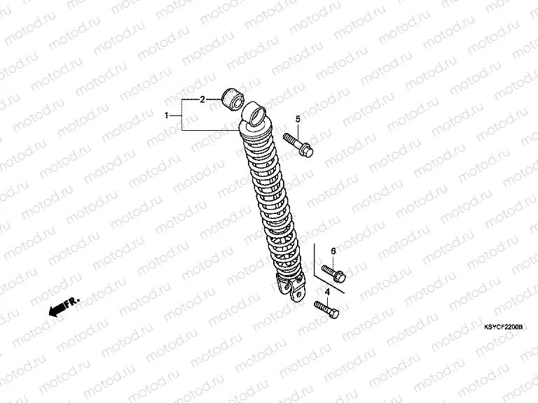 F-22 REAR SHOCK ABSORBER