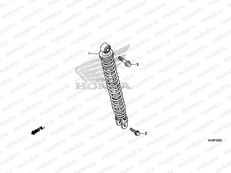 F-22 REAR SHOCK ABSORBER