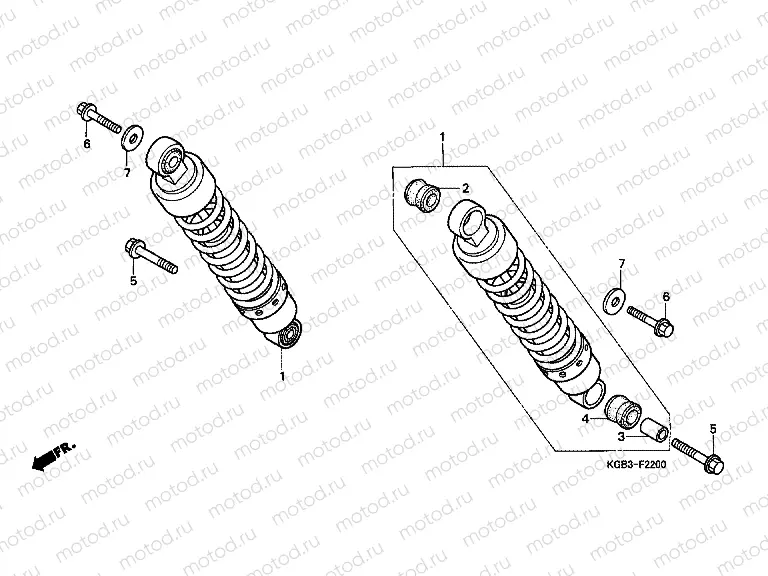 F-22 REAR SHOCK ABSORBER