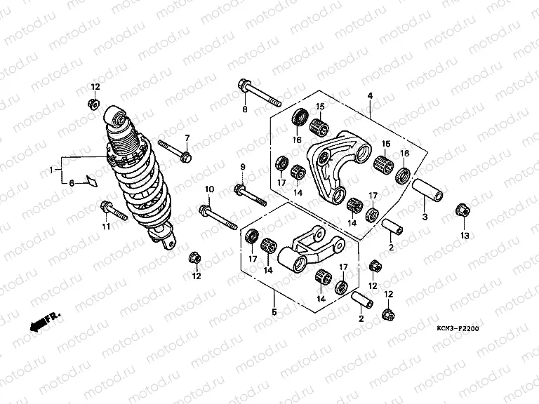 F-22 REAR SHOCK ABSORBER