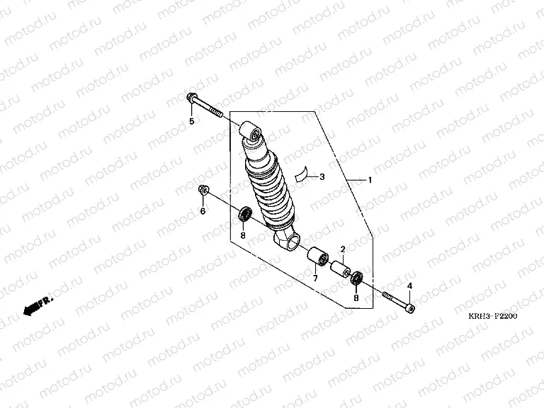 F-22 REAR SHOCK ABSORBER