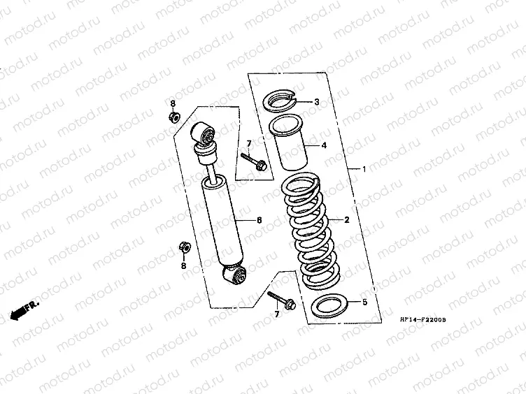 F-22 REAR SHOCK ABSORBER