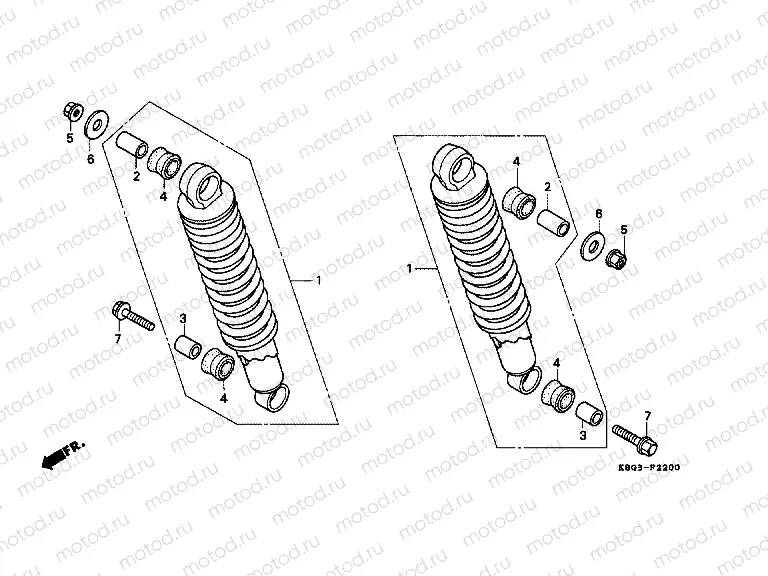 F-22 REAR SHOCK ABSORBER