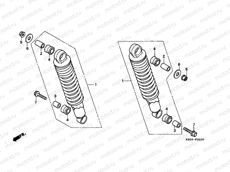 F-22 REAR SHOCK ABSORBER