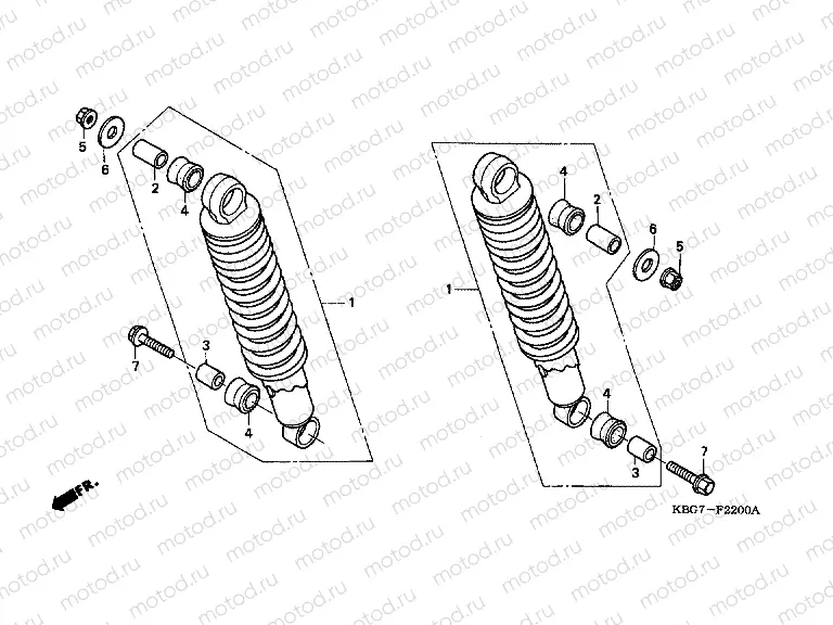 F-22 REAR SHOCK ABSORBER