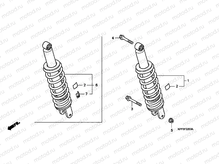 F-22 REAR SHOCK ABSORBER