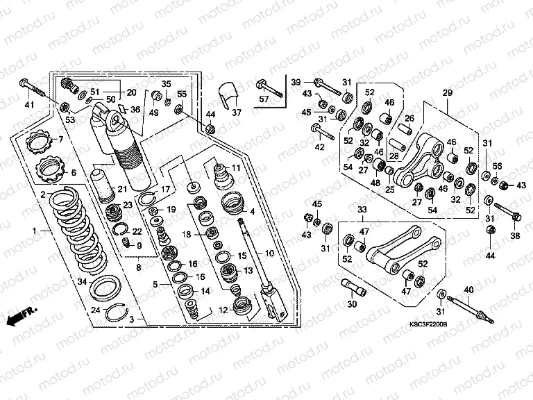 F-22 REAR SHOCK ABSORBER
