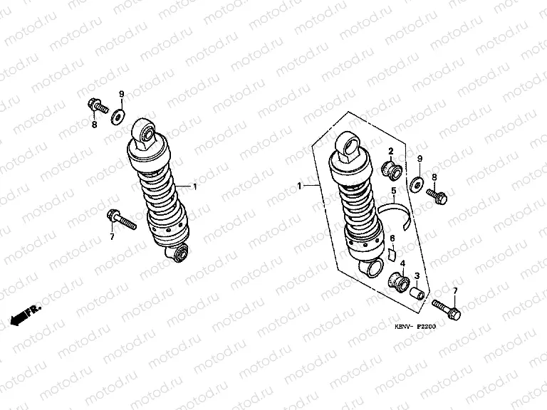 F-22 REAR SHOCK ABSORBER