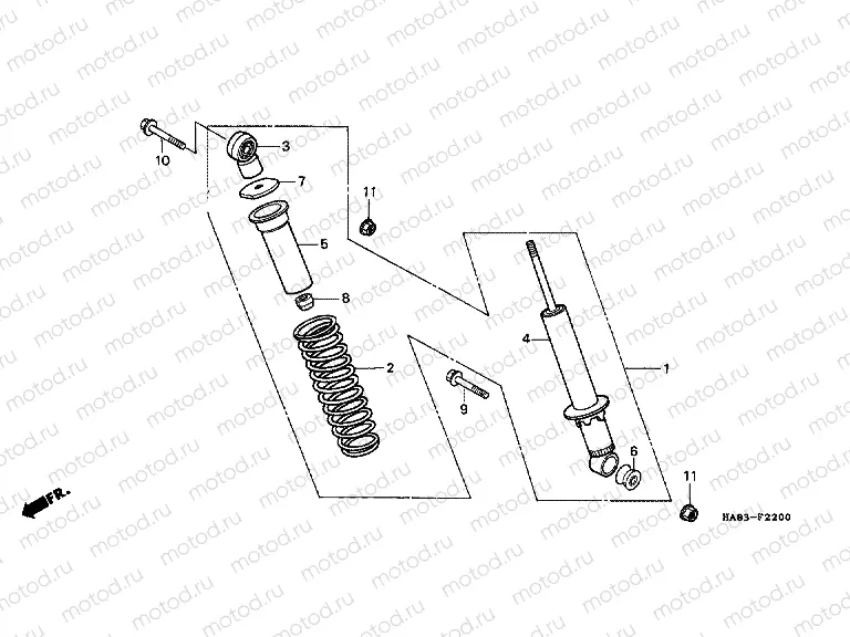 F-22 REAR SHOCK ABSORBER