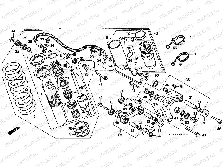 F-22 REAR SHOCK ABSORBER