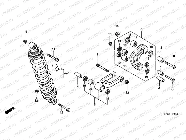 F-22 REAR SHOCK ABSORBER