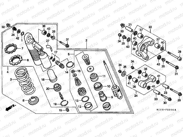 F-22 REAR SHOCK ABSORBER