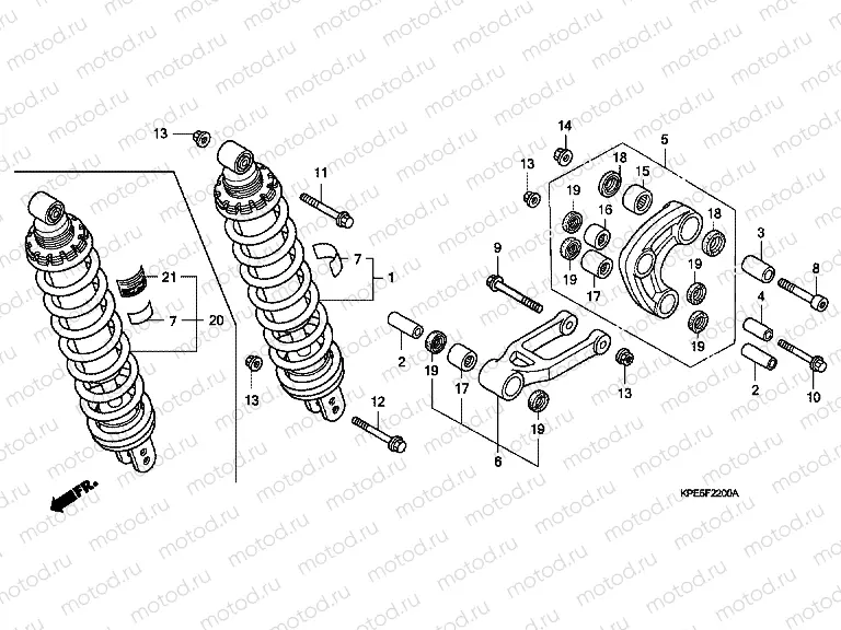 F-22 REAR SHOCK ABSORBER