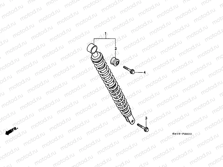 F-22 REAR SHOCK ABSORBER