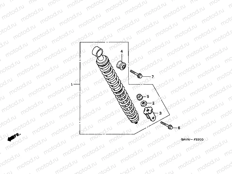 F-22 REAR SHOCK ABSORBER