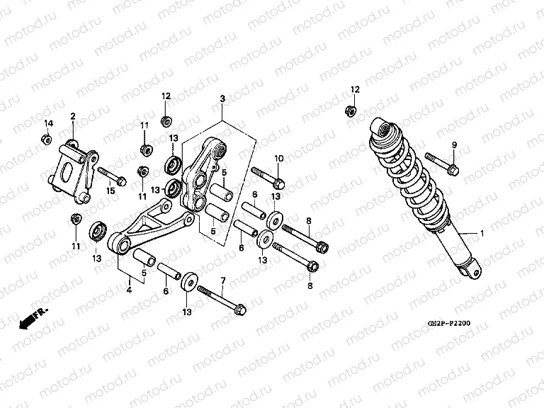 F-22 REAR SHOCK ABSORBER