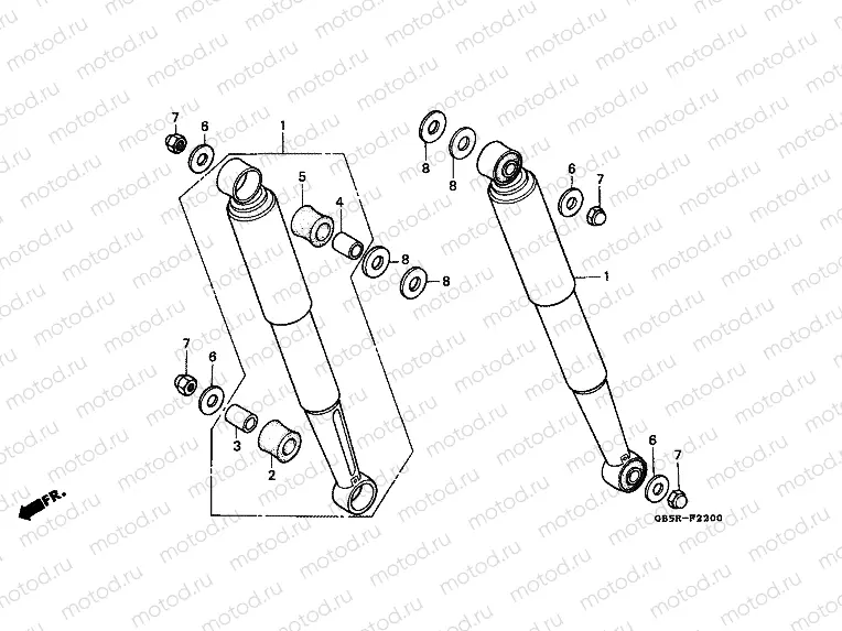 F-22 REAR SHOCK ABSORBER