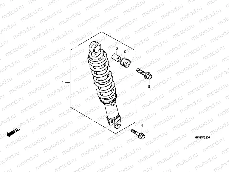 F-22 REAR SHOCK ABSORBER