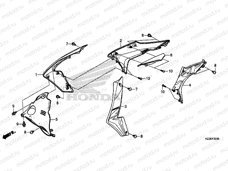 F-22 SHROUD (CRF250L / LA)