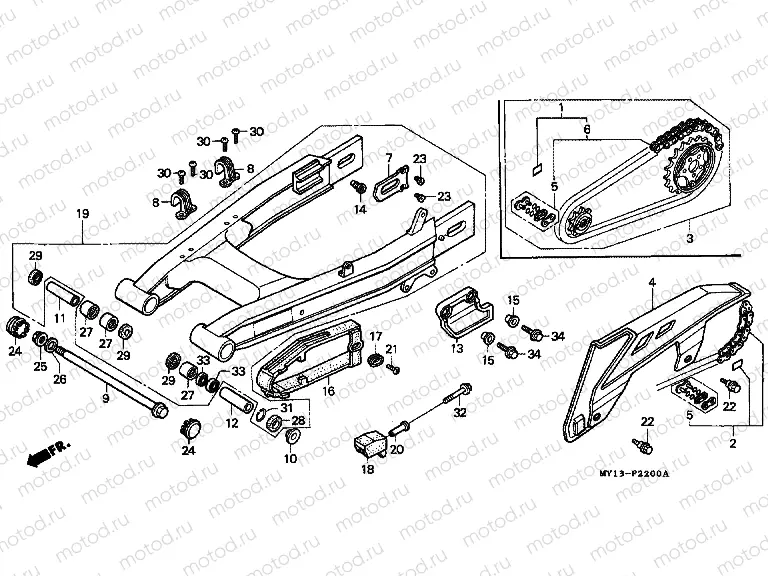 F-22 SWING ARM / CHAIN ​​CABINET