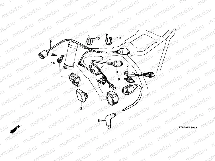 F-22 WIRING HARNESS / IGNITION COIL