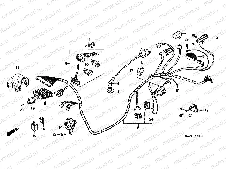 F-22 WIRING HARNESS / IGNITION COIL