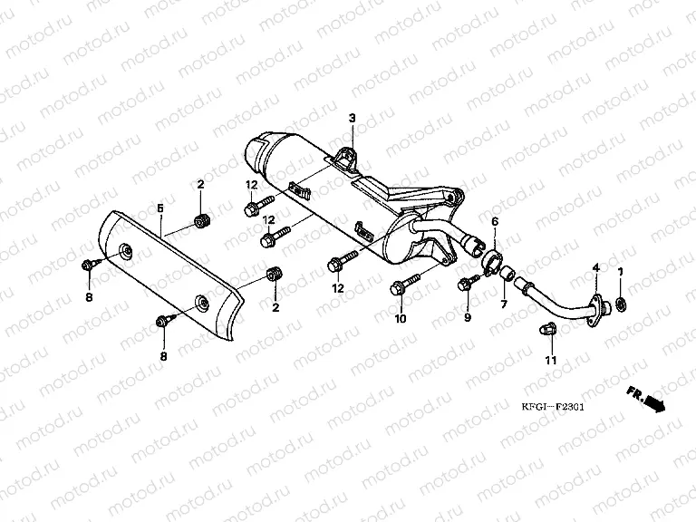 F-23-1 EXHAUST DRUM (FES2505)