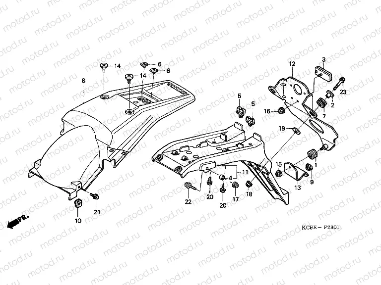 F-23-1 REAR FENDER (ED)