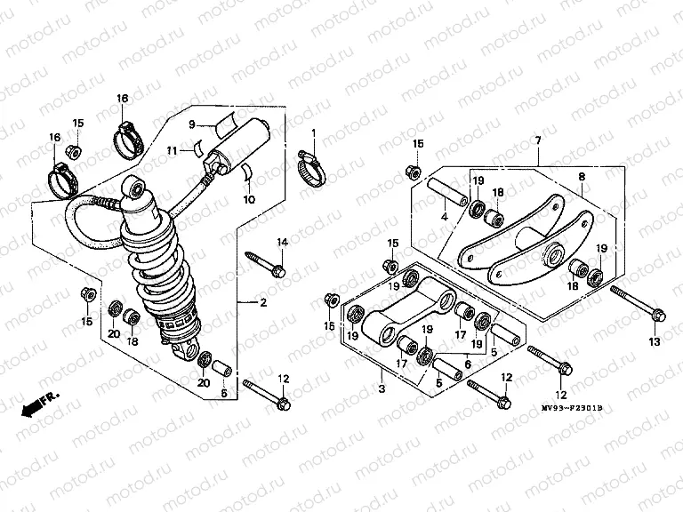 F-23-1 REAR SHOCK ABSORBER