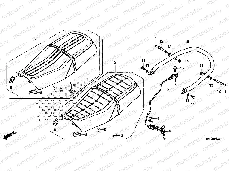 F-23-1 SEAT (CB1100CA / CAD / NA / NAD)