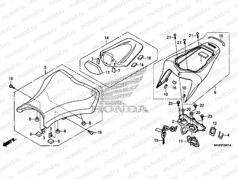 F-23-1 SEAT (CBR1000S / SA)