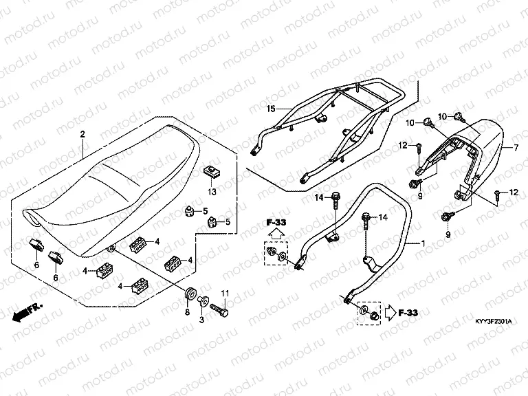 F-23-1 SEAT / REAR ENGINE HOUSING (2)